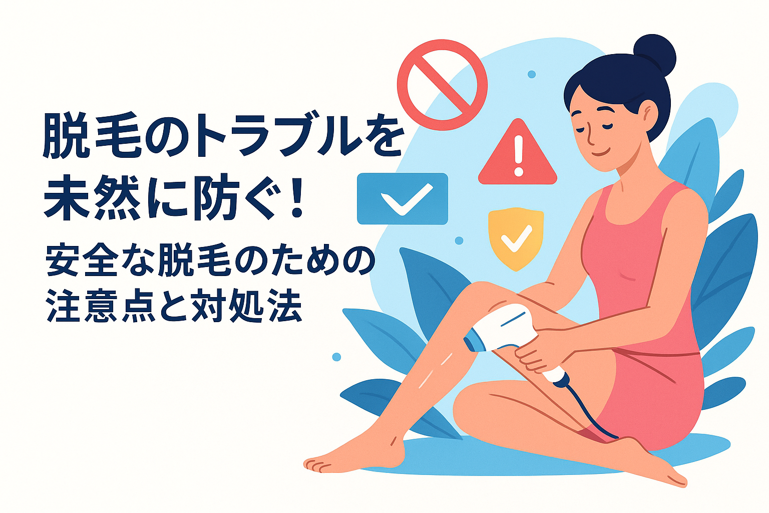 脱毛のトラブルを未然に防ぐ！安全な脱毛のための注意点と対処法