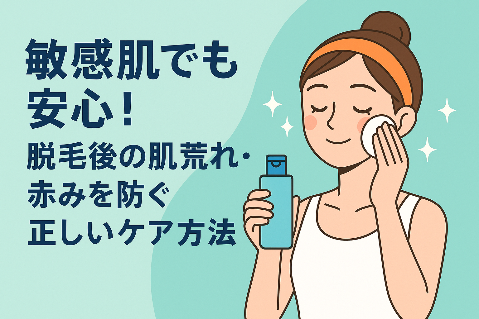 敏感肌でも安心！脱毛後の肌荒れ・赤みを防ぐ正しいケア方法
