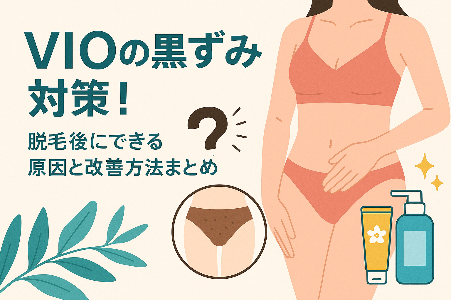 VIOの黒ずみ対策！脱毛後にできる原因と改善方法まとめ