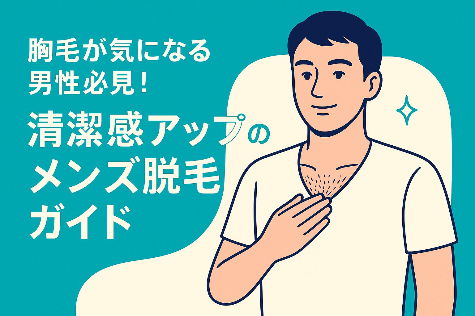 胸毛が気になる男性必見！清潔感アップのメンズ脱毛ガイド